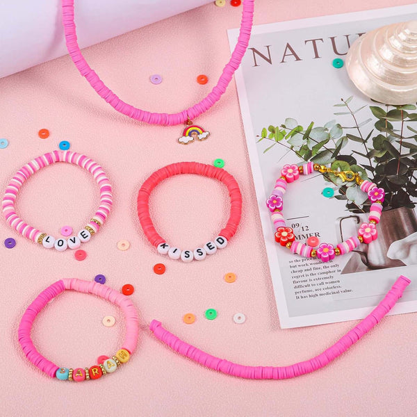 6400 Pack 6mm Polymer Clay Beads – Multicolor Flat Round Spacer Beads for DIY Bracelet and Jewelry Making
