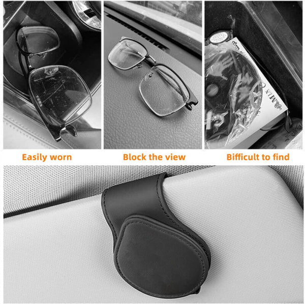 4PCS Car Vehicle Accessory Sun Visor Sunglasses Glasses Card Holder Clip Craf