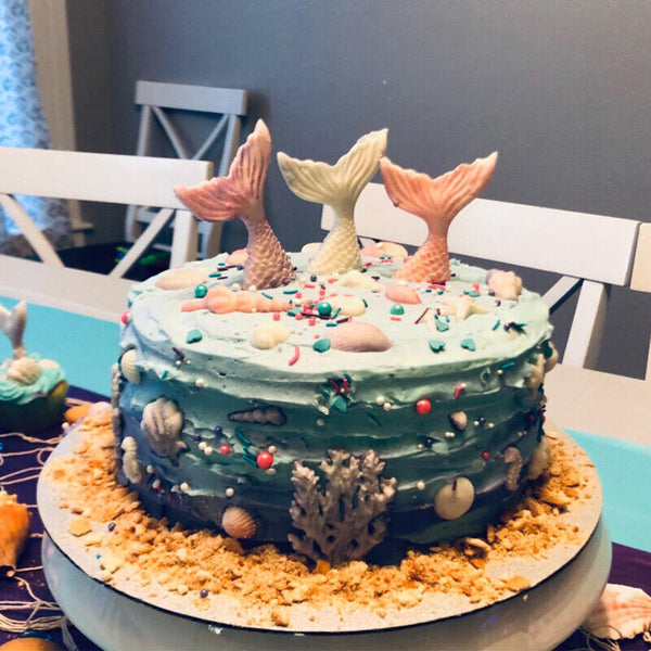 Silicone Mermaid Tail Cake Fondant Mold Chocolate Baking Mould Decor Sugarcraft