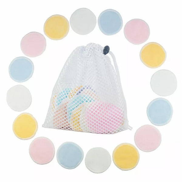16PCS Microfiber Cloth Pads Makeup Remover Puff Face Cleansing Towel Reusable AU