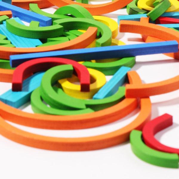 Montessori Wooden Sticks Puzzle Wooden Game Toys Toy for Children Xmas Gifts