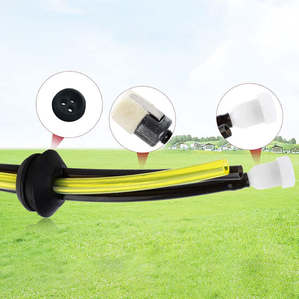 2 set 20mm Fuel tank grommet Hose Filter trimmer blower brushcutter 3 Holes