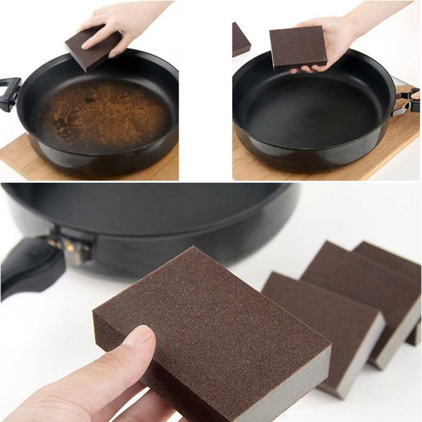 20 PCS Pot Sponge Pan Magic Sponge Eraser Cleaner Kitchen Foam Rust Descaling AU