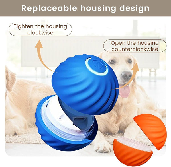 Electric Cat Dog Toy Automatic Rolling Ball Bouncing Smart Kitten Game