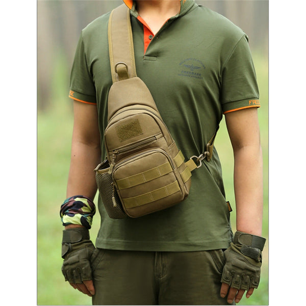 2PCS Men's Sling Bag Crossbody Chest Bag Outdoor Travel Shoulder Backpack