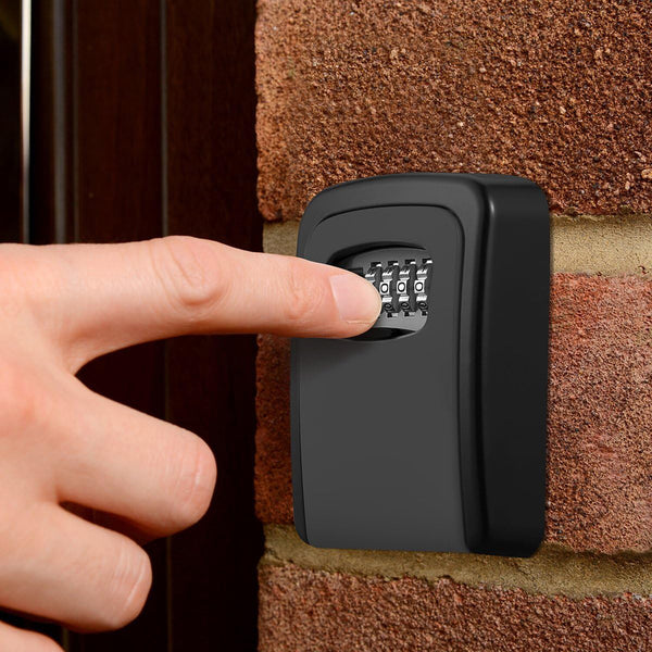 2PCS Wall Mounted Key Lock Box 4 Digit Combination Security Storage Safe