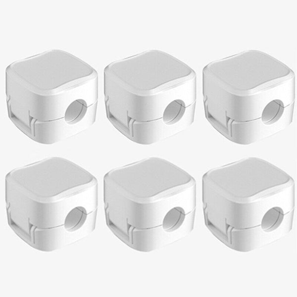 6Pcs Magnetic Cable Wire Clips Tidy Cord Lead Organiser USB Charger Cable Holder