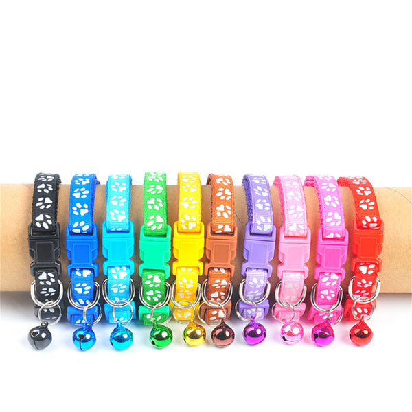 12 PCs Whelping ID Dog Cat Collar Bell Colours Pet Puppy Kitten Adjustable AU