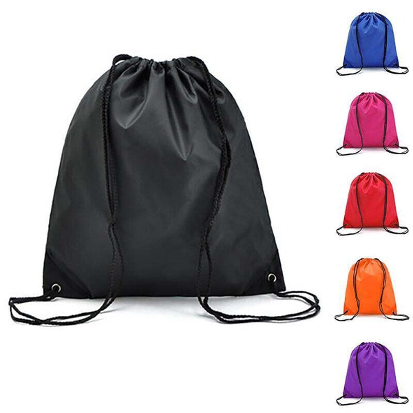 2024 Unisex Gym Bag Drawstring Backpack Nylon Waterproof Sports Sack Swim Bag