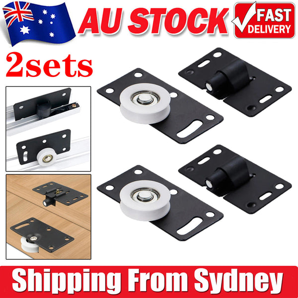2sets Concave Wear Resistant Sliding Door Roller Closet Wardrobe Nylon Wheel AUS