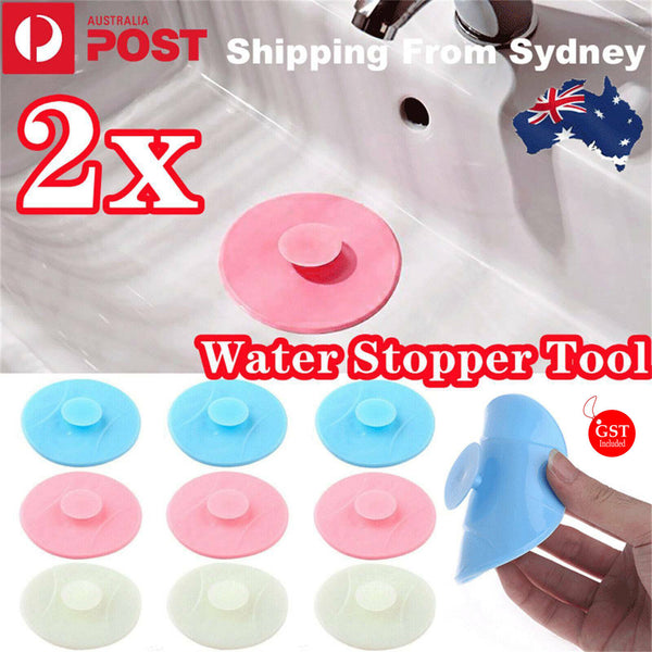 2X Universal Floor Plug Bathroom Kitchen Bath Tub Sink plastic Water Stopper AU