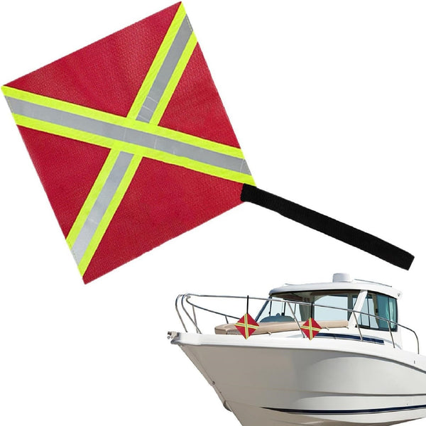Kayak Safety Flag 2/4 Pack – Foldable Warning Flag for Kayaks, Canoes & Trailer Towing