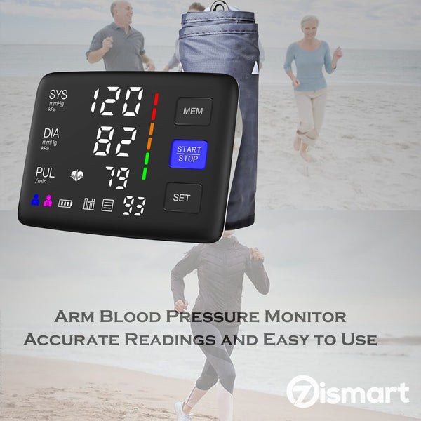 For Home Blood Pressure Monitor Heart Rate BP Machine Sphygmomanometer Upper Arm