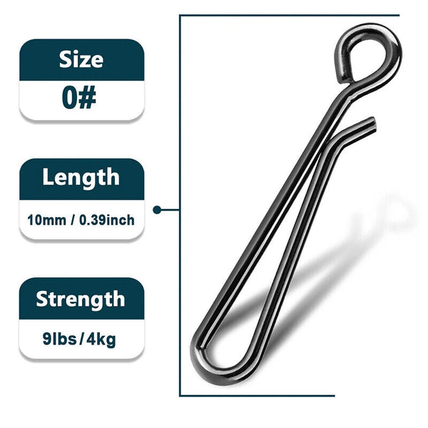 Fishing Snap J Clip Connector 25pcs - Fastest Changing Squid Jig Egi Swivel Lure