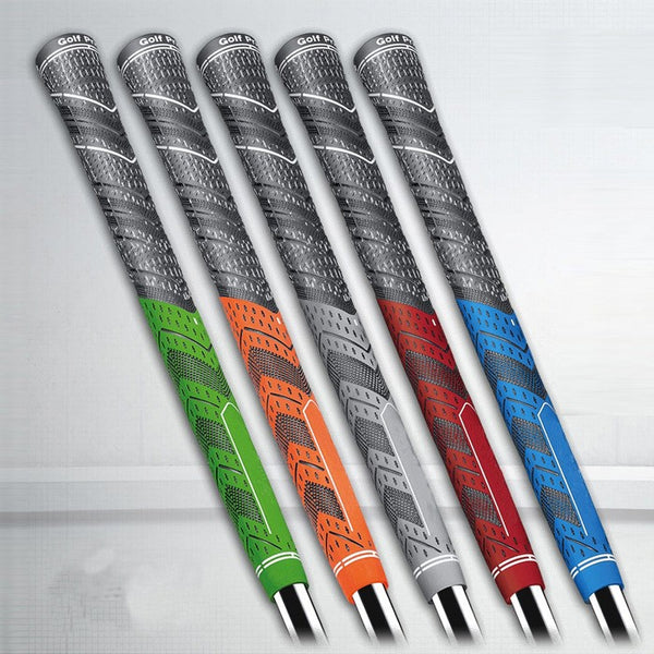 Golf grip butt end cap detail on a standard size club grip
