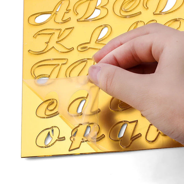 Acrylic Letter Alphabet Cake Mold Press Cookie Cutter DIY Stamp Fondant Mould AU