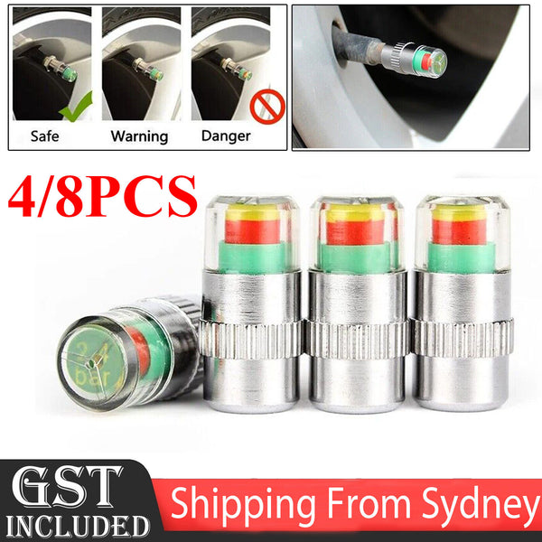 Car Tyre Tire Pressure Monitor Valve Air Cap Sensor Indicator Gauge Accessory