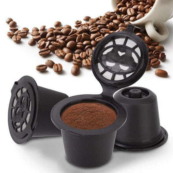 10x For Nespresso Maker Machine Refillable Reusable Coffee Filter Capsule Pods