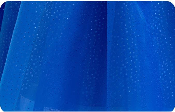 Blue tulle skirt detail of Gabby's Dollhouse costume dress - Lets Party