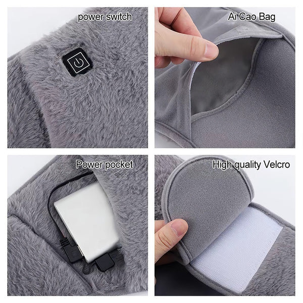 Heat Pad Belt Menstrual USB Cramps Waist For Period Pain Relief Electric Heating