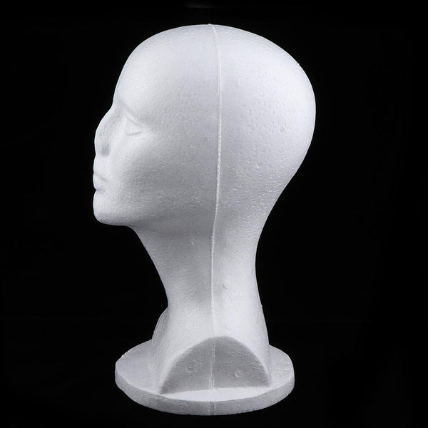 10PCS Female Foam Mannequin Head Wig Hat Display Stand Styrofoam Model