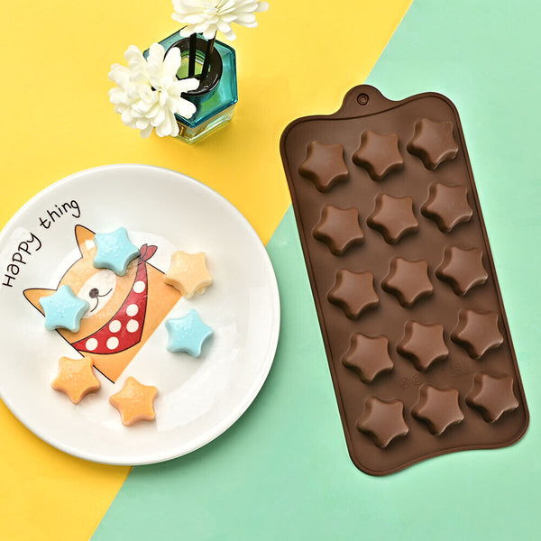 3D Star Silicone Mold Cake Chocolate Ice Cube Soap Tray Baking Mould Tools DIY