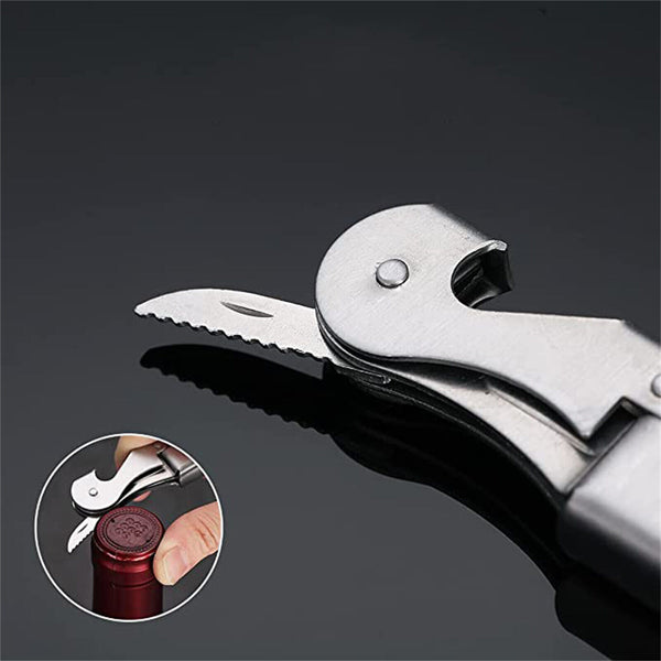 1-3X Waiters Friend Corkscrew Stainless Steel Wine Bottle Opener Screw Knife Bar
