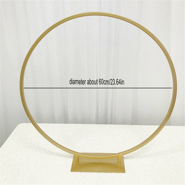 60cm Wedding Hoop Round Circle Arch Backdrop Flower Display Stand Background AU