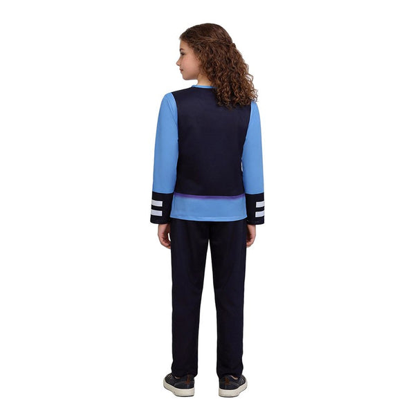 Back view of girl wearing kids Zootopia Judy Hopps police uniform - Lets Party