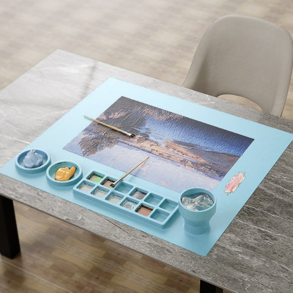 Non-Stick Silicone Drawing Board Pigment Palette Silicone Painting Mat Clay Mat