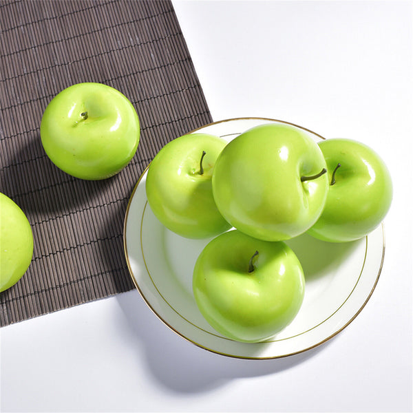 10/20x Artificial Green Apple Apples Fake Fruit Home Party Wedding Shop Decor AU