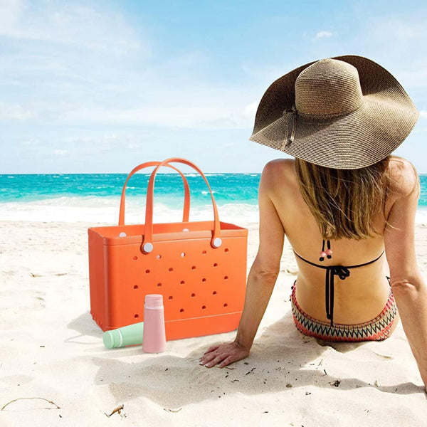 EVA Beach Bag Rubber Tote Bag Beach Storage Handbag Waterproof Travel Bag AU