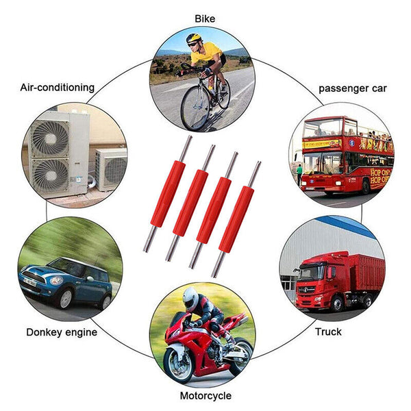 4pcs Tyre Valve Stem Remover Removal Repair Tool Key Bike Motorcycle Vehicles AU