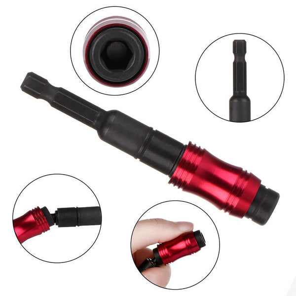 Magnetic Pivot Drill Bits Holder 6.35mm Impact Pivoting Swivel Screw Drill