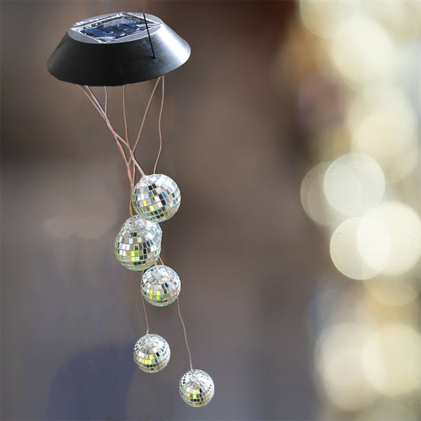 Colour Changing Wind Chimes LED Light Hanging Decor Outdoor Solar Powered Garden