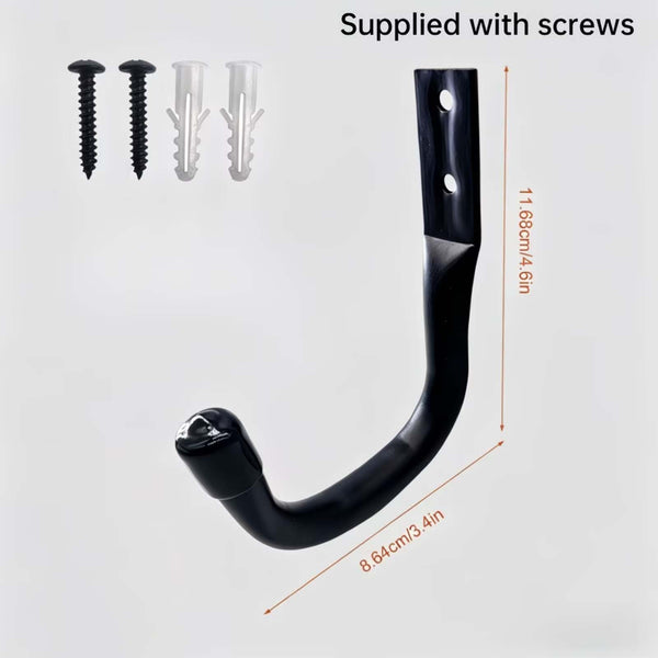 6PCS Wall Mount Storage Hooks Garage Utility Hanger Rack with Screws