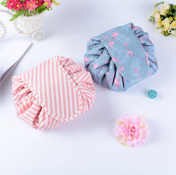 Lazy Cosmetic Bag Printing Drawstring Makeup case Storage Bag Portable Travel AU