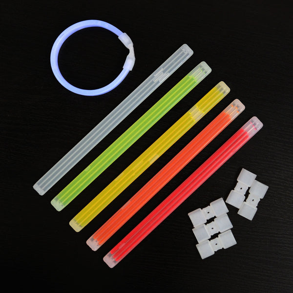 50Pcs Mixed Colour Glow Sticks Bracelets Party Glowsticks Glow in the dark AUS