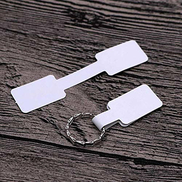 600PCS White Jewellry Ring Jewelry Tag Sticker Self Adhesive Pendant Price Label