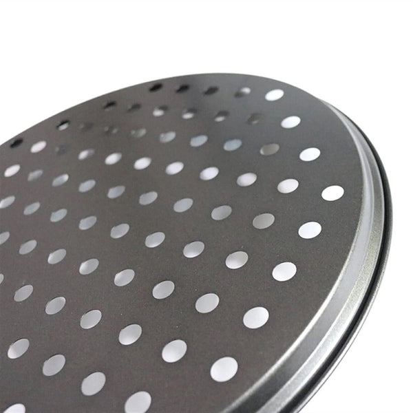 Pizza Pan Non-Stick Crisper Tray Oven Baking Bakeware with Holes Pizza Trays AU