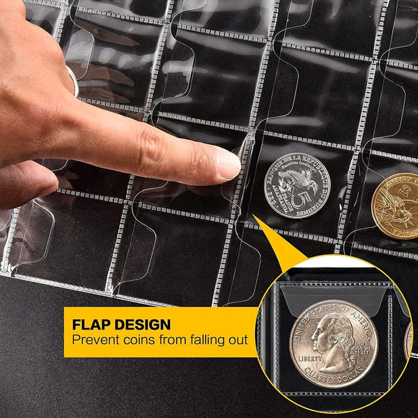 240 Pockets Coin Album Holder Storage Collection Collecting Stock Penny Book AU