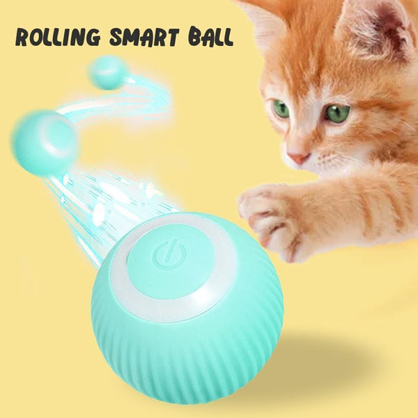 Automatic Rolling Ball Smart Electric Self-moving Pet Cat Dog Interactive Toy AU