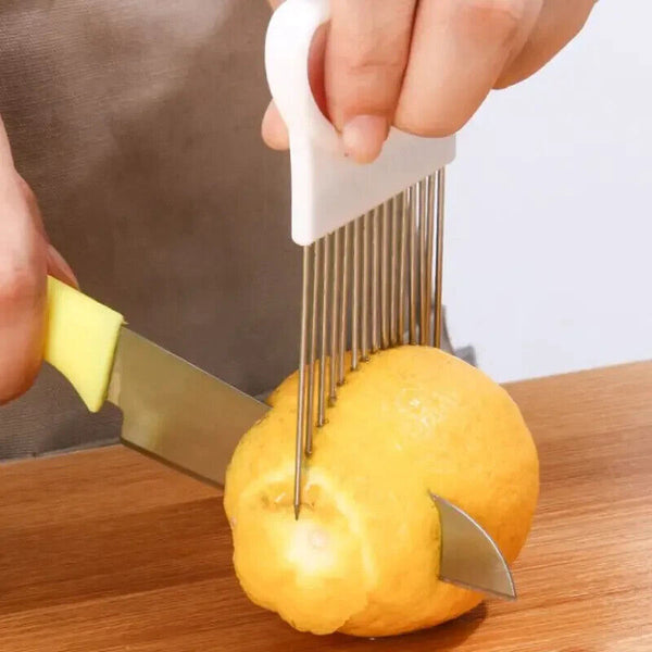 Food Slice Assistant Onion Slicer Cutter Fish Meat Potato Vegetable Holder Tool