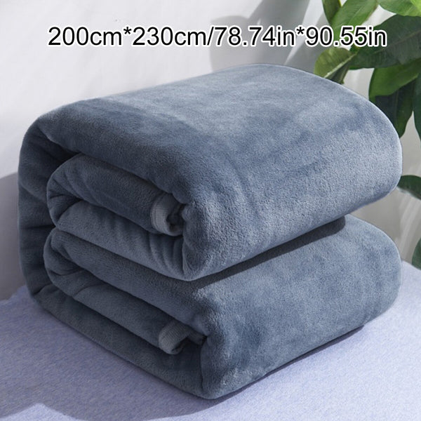 Soft Flannel Fleece Blanket Warm Throw Blanket for Bed Sofa Office Home