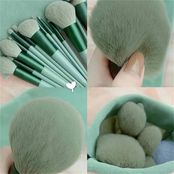 13PCS Eye Make-up Brushes Diamond Eyeshadow Eyebrow Blending Brush Set Tools New