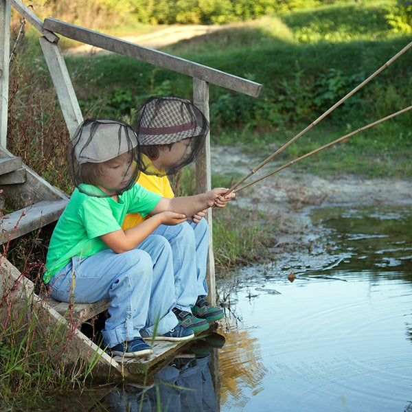 Mosquito Head Net – Fine Mesh Insect Protector Hat Net for Fishing, Hiking & Outdoors