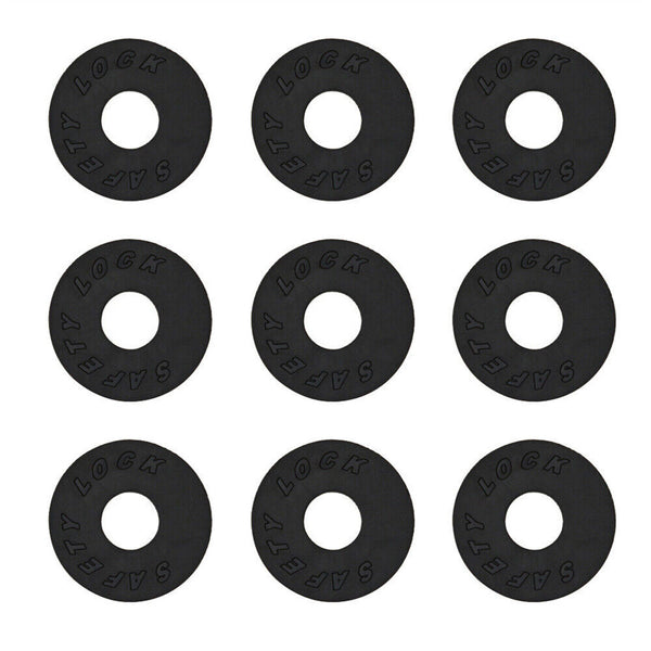 2PCS Guitar Strap Locks Blocks Anti Slip For Acoustic Electric Guitar Bass Black