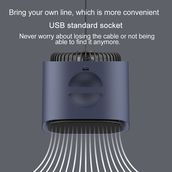 Portable Air Cooling Fan USB Home Office 3-Speed Mini Personal Cooler Humidifier