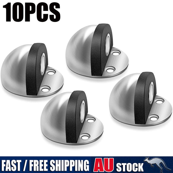 10X Stainless Steel Magnetic Door Stopper Anti-Collision Floor Stop Holder Catch