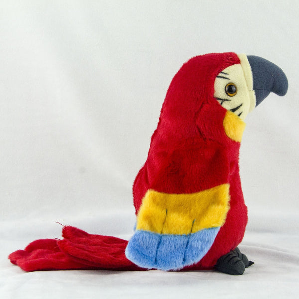 Talking Parrot Plush Toy Repeats What You Say Interactive Record Bird Kids Gift